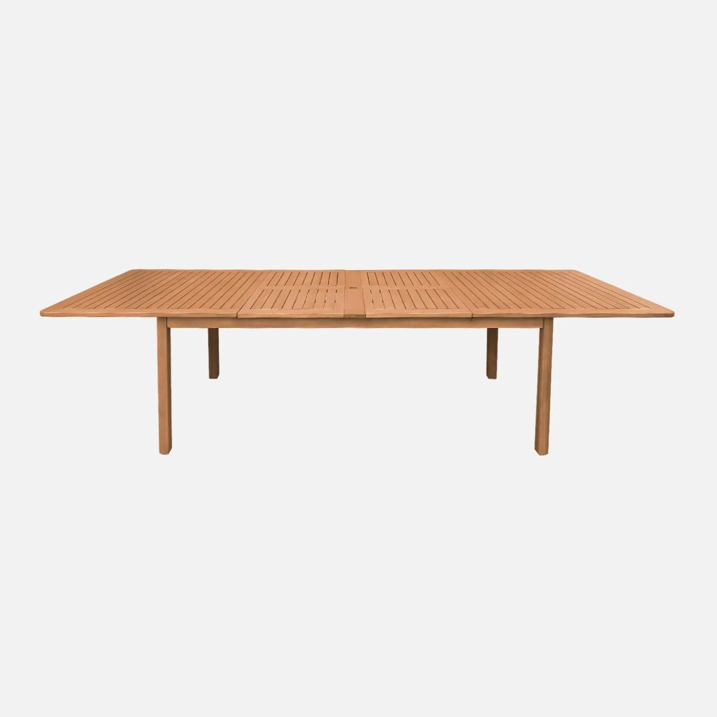 Mesa de jardim extensível em madeira de eucalipto, 6-12 lugares