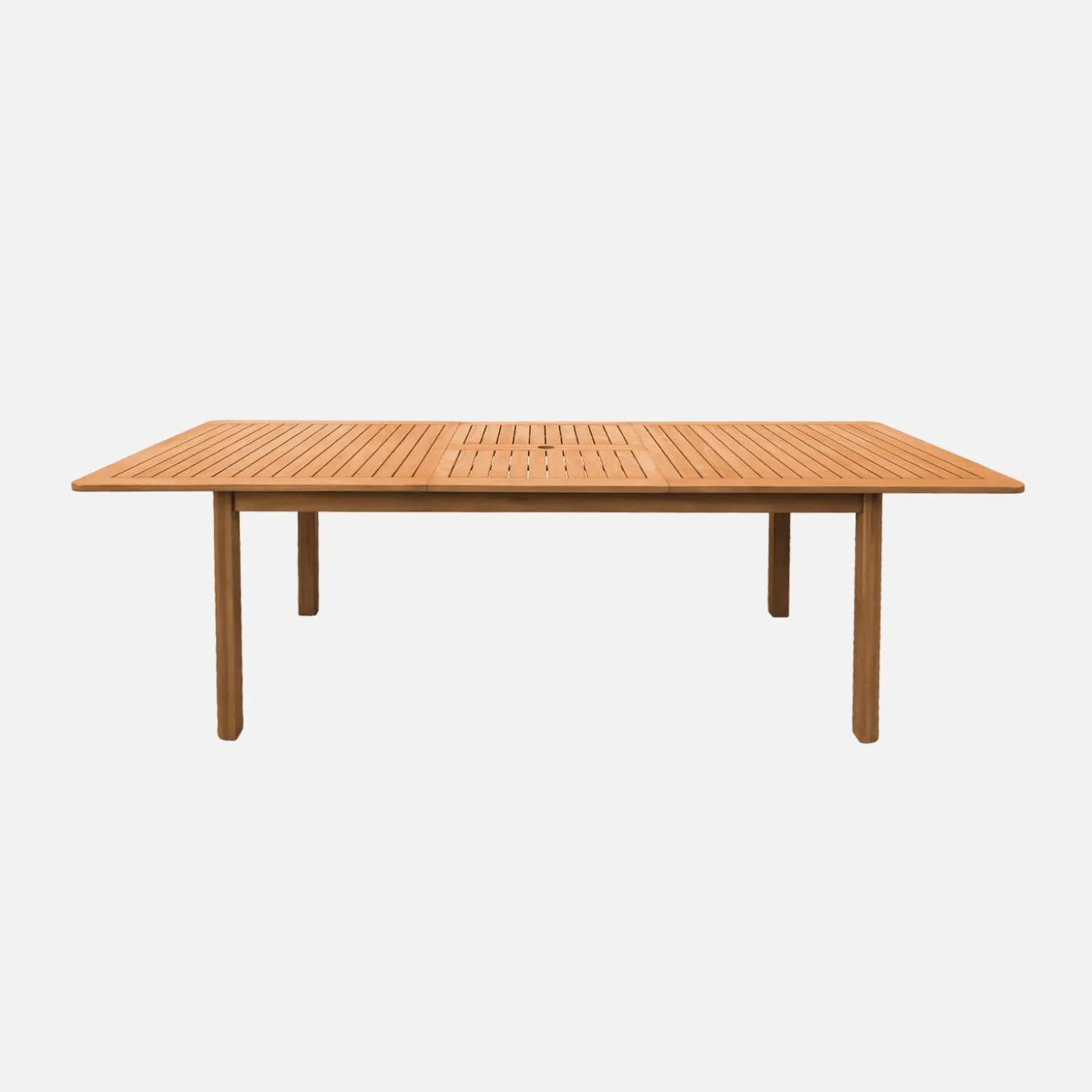 Mesa de jardim extensível em madeira de eucalipto, 6-8 lugares