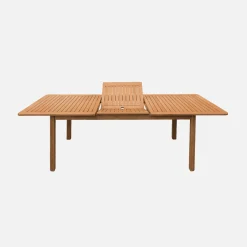 Mesa de jardim extensível em madeira de eucalipto, 6-8 lugares
