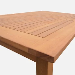 Mesa de jardim extensível em madeira, 8-10 lugares