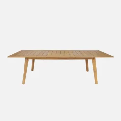 Mesa de jardim extensível em madeira de acácia, 10 lugares