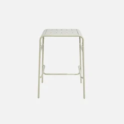Mesa de jardim metálica de 2 lugares, 70cm