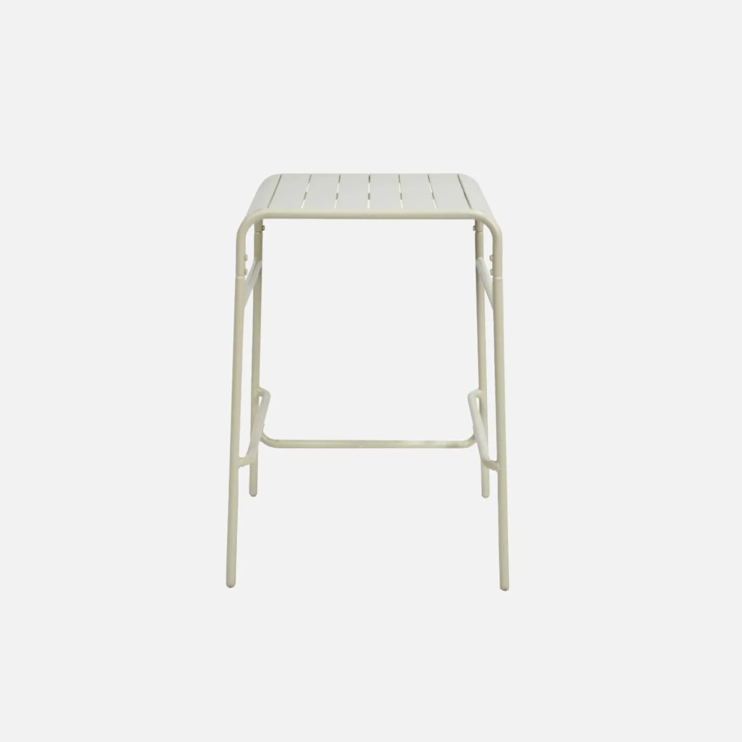 Mesa de jardim metálica de 2 lugares, 70cm