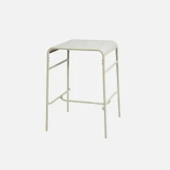 Mesa de jardim metálica de 2 lugares, 70cm