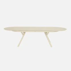 Mesa de jardim oval extensível em alumínio para 10 lugares