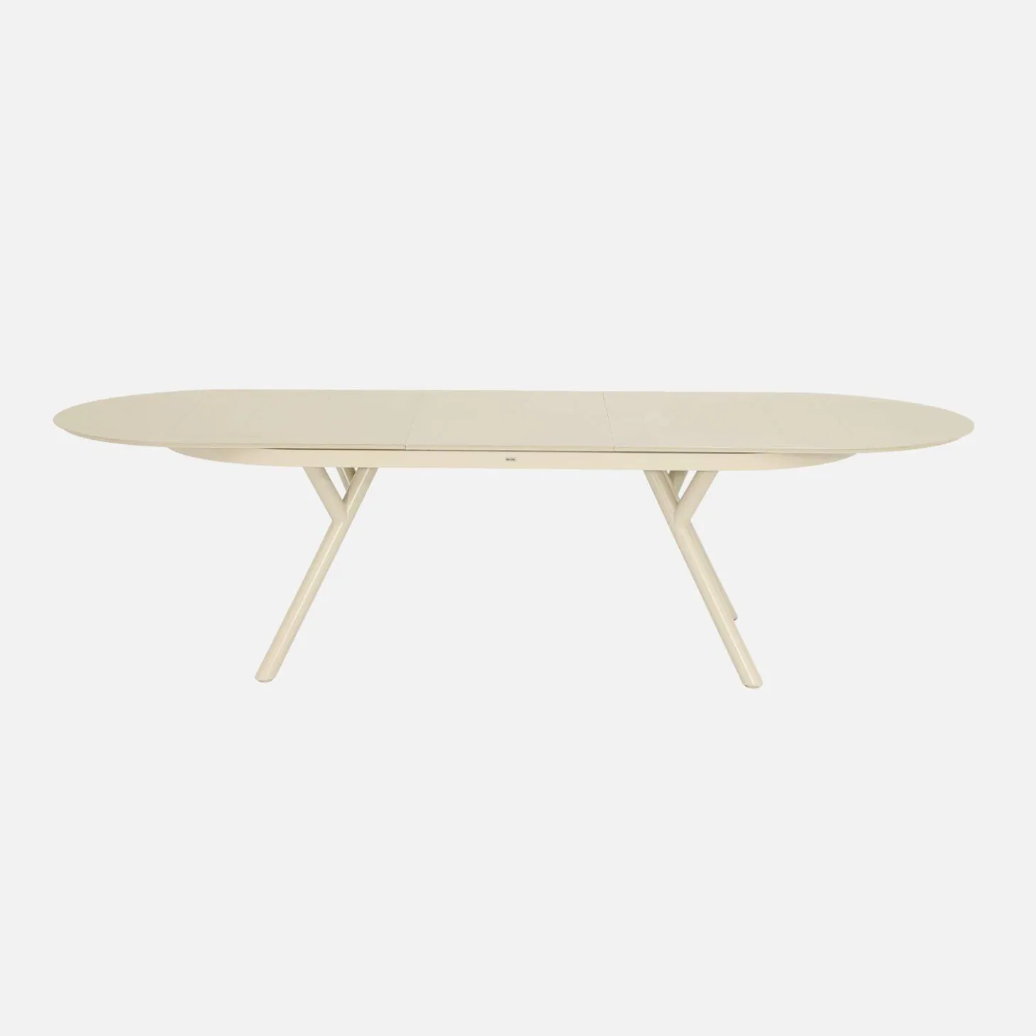 Mesa de jardim oval extensível em alumínio para 10 lugares
