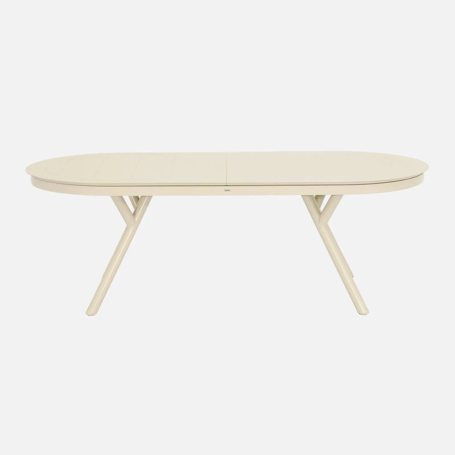 Mesa de jardim oval extensível em alumínio para 10 lugares