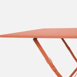 Mesa de jardim quadrada dobrável estilo bistrô, 2 lugares