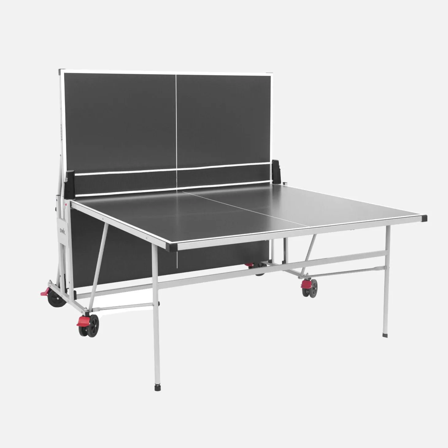 Mesa de ping pong dobrável externa com 4 raquetes e 6 bolas, 274,7cm