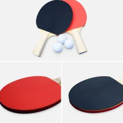 Mesa de ping pong dobrável interior com 4 raquetes e 6 bolas, 274cm