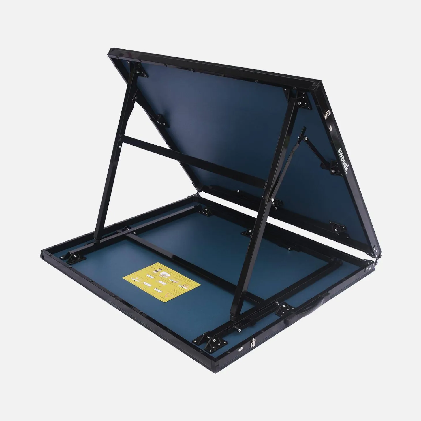 Mesa de ping pong exterior média com 2 raquetes e 3 bolas, 180 cm
