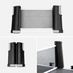 Mesa de ping pong interior com 2 raquetes e 3 bolas, 274 cm