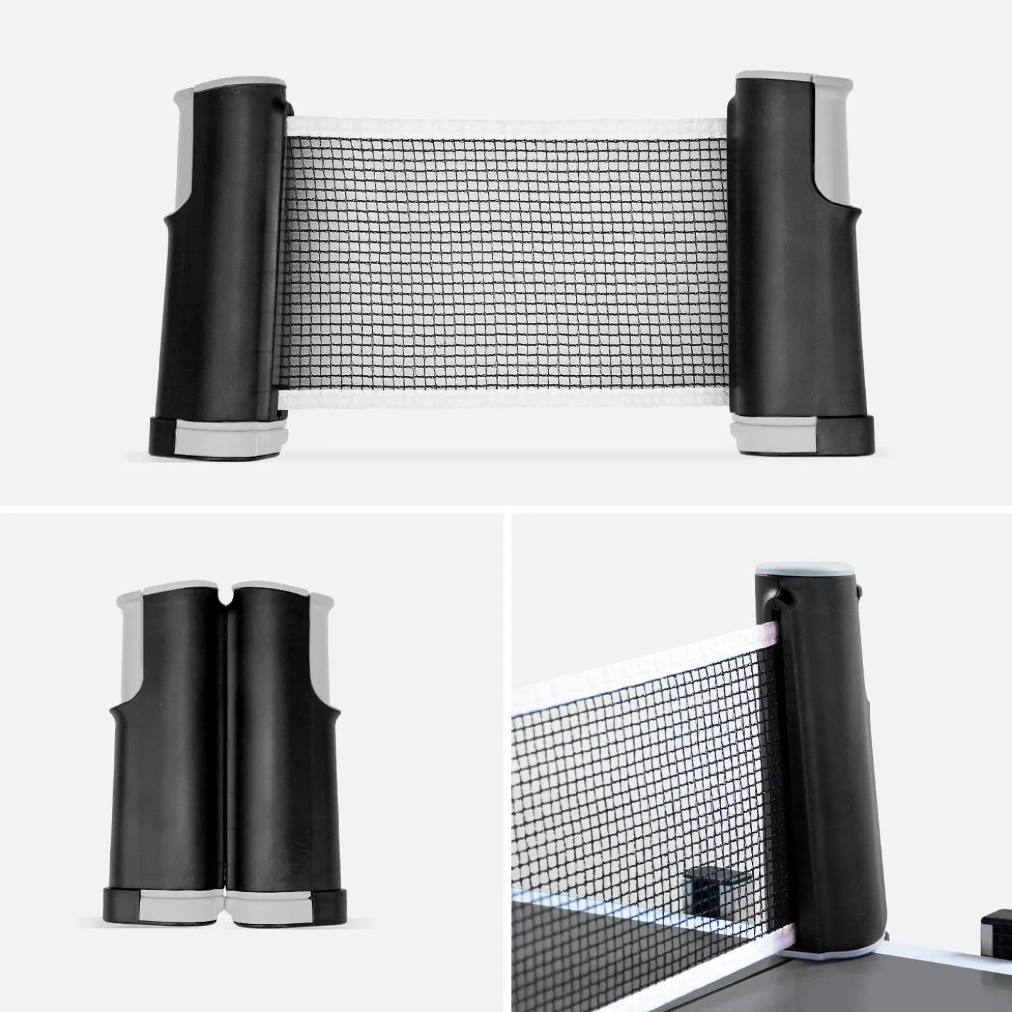 Mesa de ping pong interior com 2 raquetes e 3 bolas, 274 cm