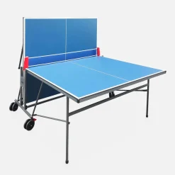 Mesa de ping pong interior com 2 raquetes e 3 bolas, 274 cm