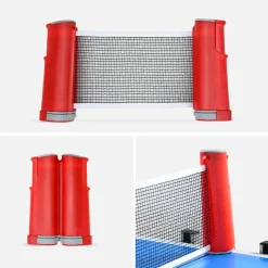 Mesa de ping pong interior com 2 raquetes 3 bolas + capa de proteção, 274cm