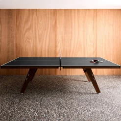 Mesa de ping pong interna deluxe com 2 raquetes e 3 bolas, 273.5cm