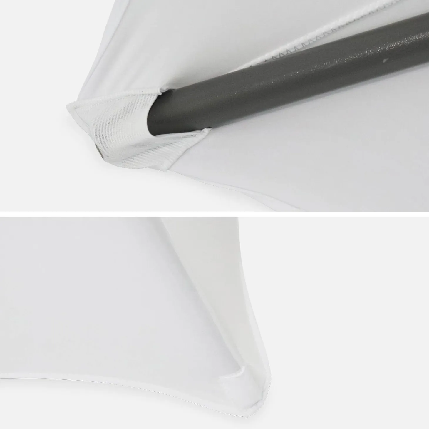 Mesa dobrável para eventos alta com capa de proteção, set de 2