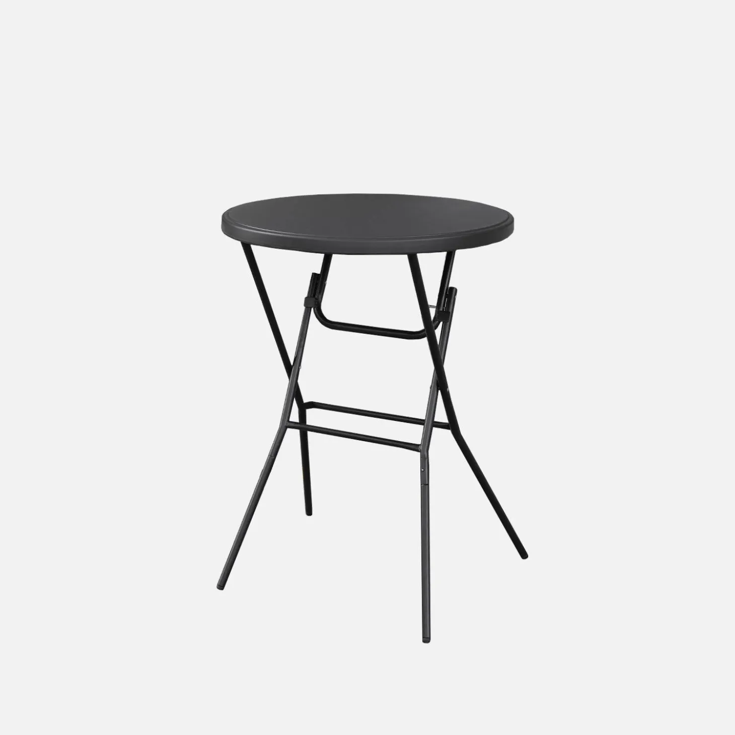 Mesa dobrável para eventos alta em aço, set de 4