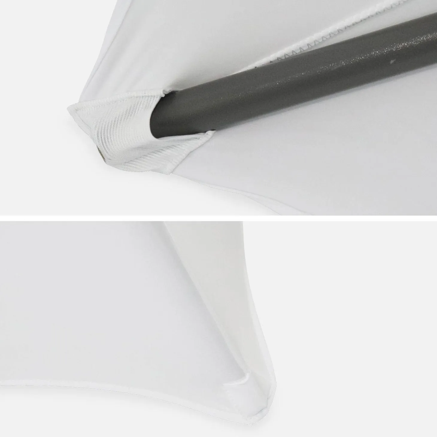 Mesa dobrável para eventos em aço com capa de proteção, set de 4