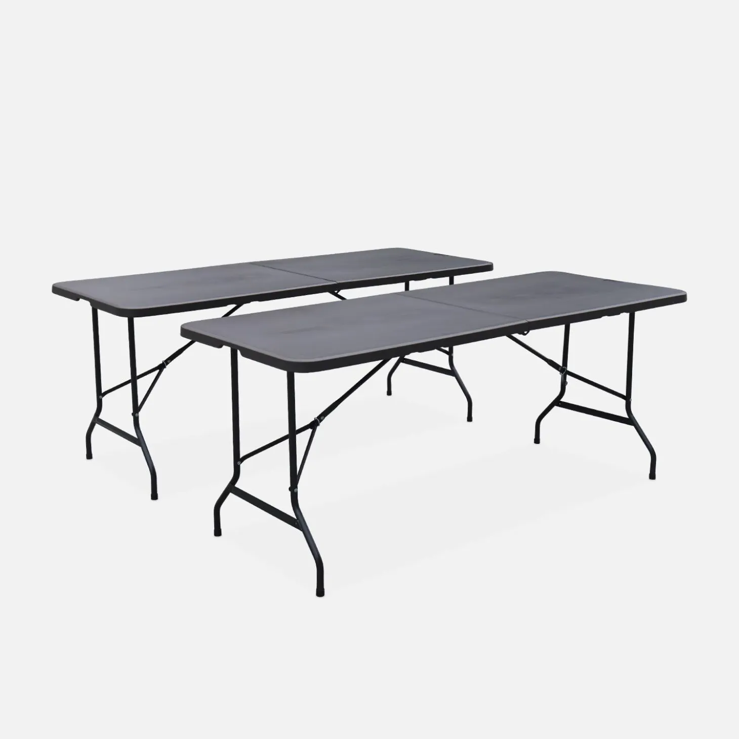 Mesa dobrável para eventos em plástico, set de 2