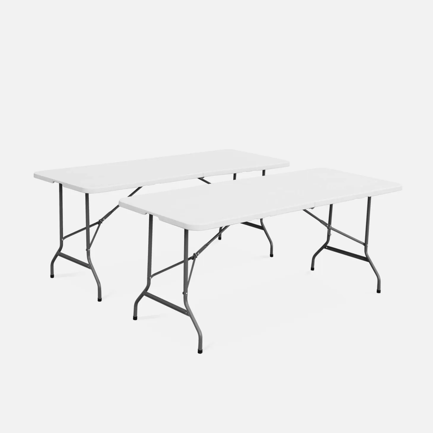 Mesa dobrável para eventos em plástico, set de 2