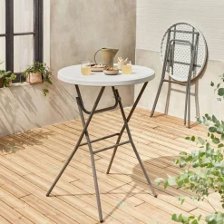 Mesa dobrável para eventos, set de 2