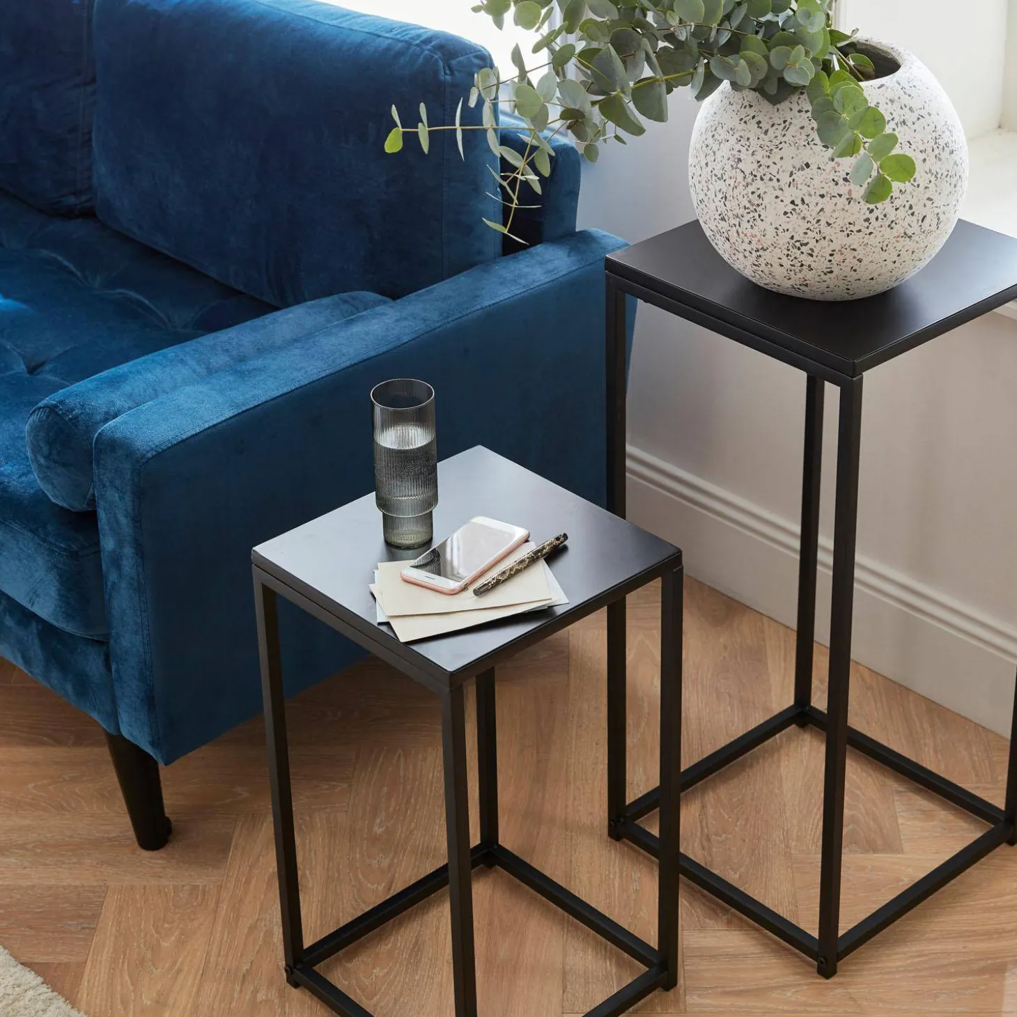 Mesa estilo industrial, set de 2