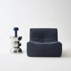 Mesa lateral, mesa de canto, mesa de cabeceira em aço inoxidável Ø32 x H43,5cm