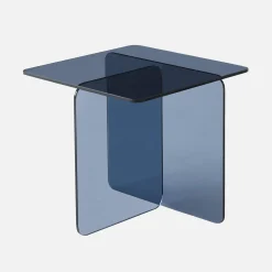 Mesa quadrada em cristal temperado
