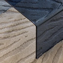 Mesas de centro retangulares e quadradas de cristal temperado