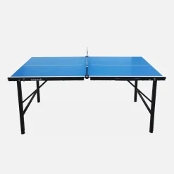 Mini mesa de ping pong dobrável com 4 raquetes e 6 bolas