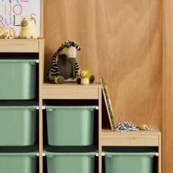 Móvel de arrumação infantil em escada com 6 caixas