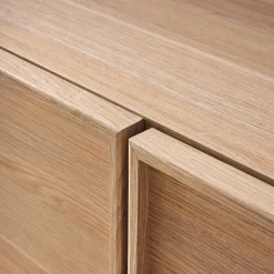 Móvel de TV decorativo madeira 3 portas, 140cm