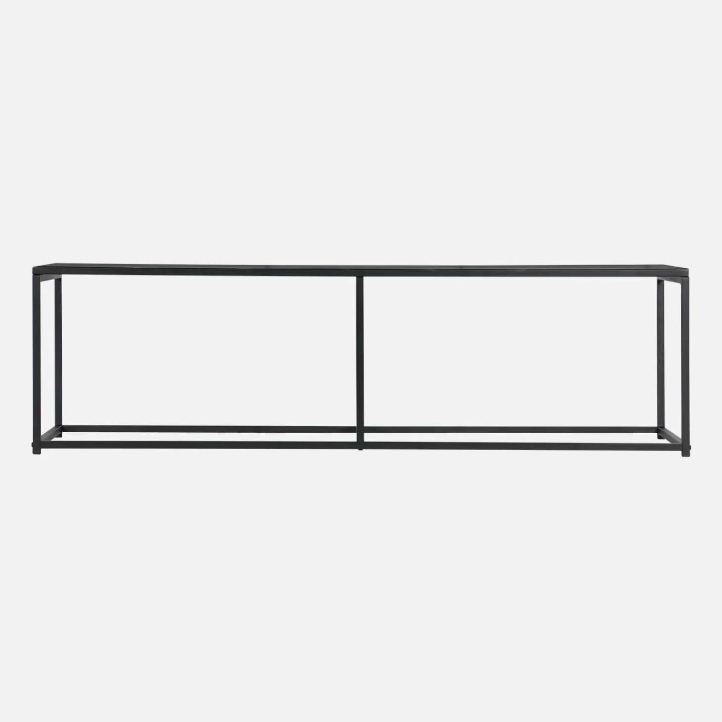 Móvel de TV em metal com barra de reforço, 140cm