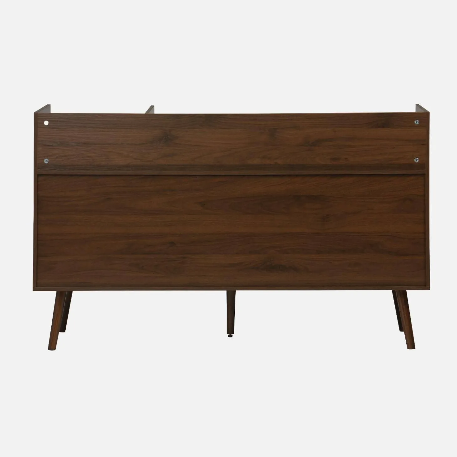 Móvel para vinil XL vintage efeito madeira escura, 130cm