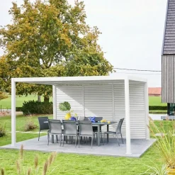 Persiana com lâminas ajustáveis 1.3m para pérgola bioclimática 3x4m