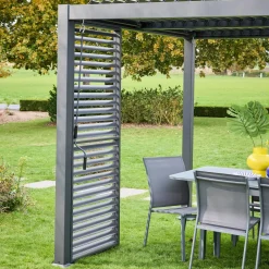 Persiana com lâminas ajustáveis 1m para pérgola bioclimática de alumínio