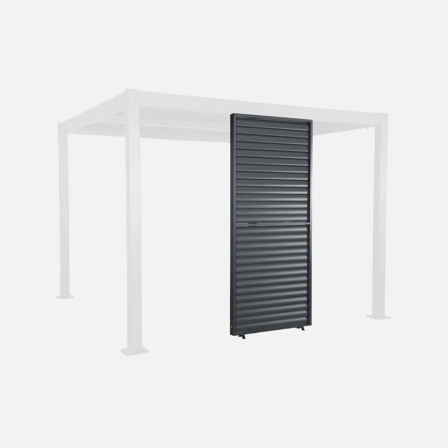 Persiana com lâminas ajustáveis 1m para pérgola bioclimática de alumínio