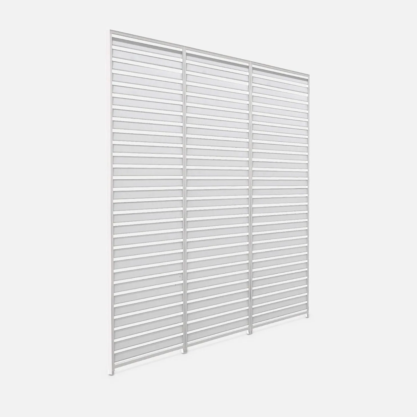 Persiana de aluminio horizontal 1.3m para pérgola bioclimática, set de 3