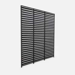 Persiana de alumínio horizontais 1m para pérgola bioclimática, set de 3