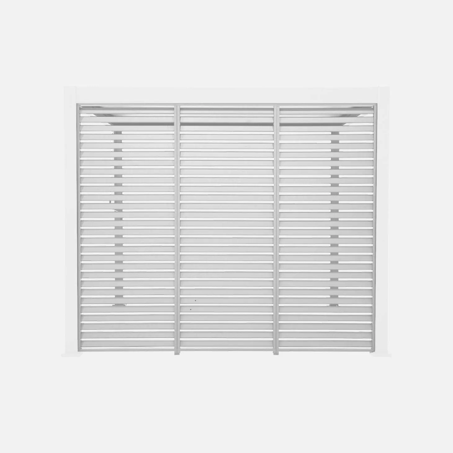 Persiana de alumínio horizontais 1m para pérgola bioclimática, set de 3