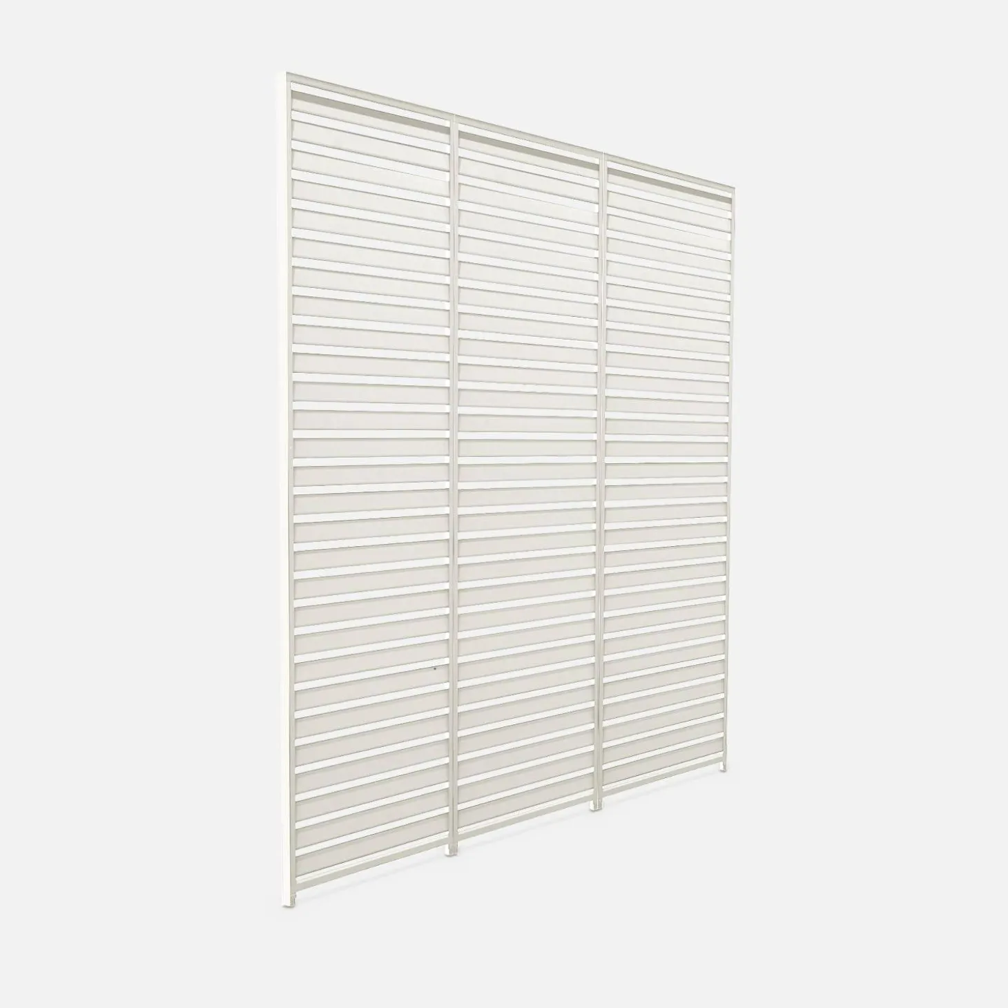 Persiana de alumínio horizontais 1m para pérgola bioclimática, set de 3