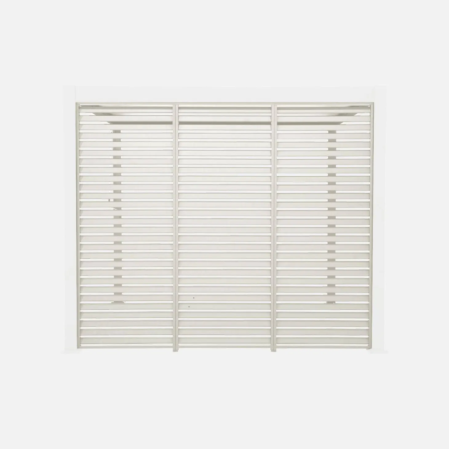 Persiana de alumínio horizontais 1m para pérgola bioclimática, set de 3