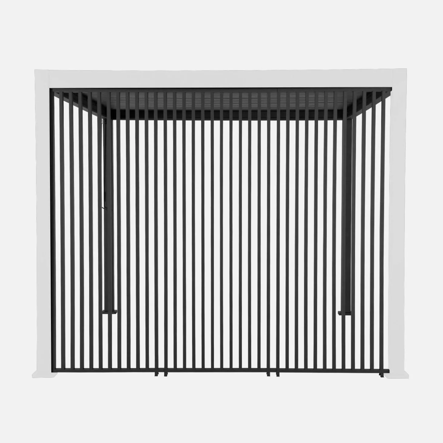 Persiana de alumínio vertical 1m para pérgola bioclimática, set de 3