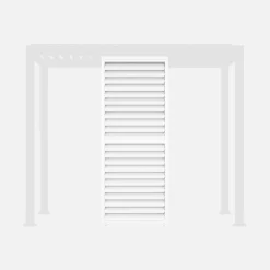 Persiana de lâminas ajustáveis 1m para pérgola bioclimática