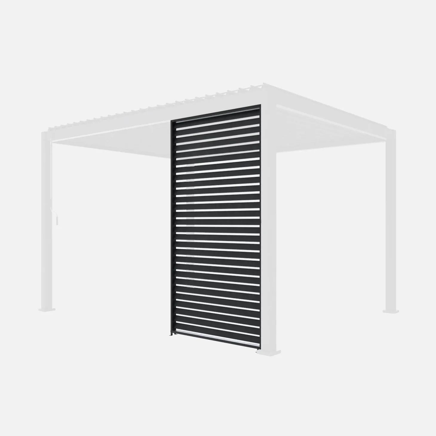 Persianas de alumínio horizontais 1.3m para pérgola bioclimática