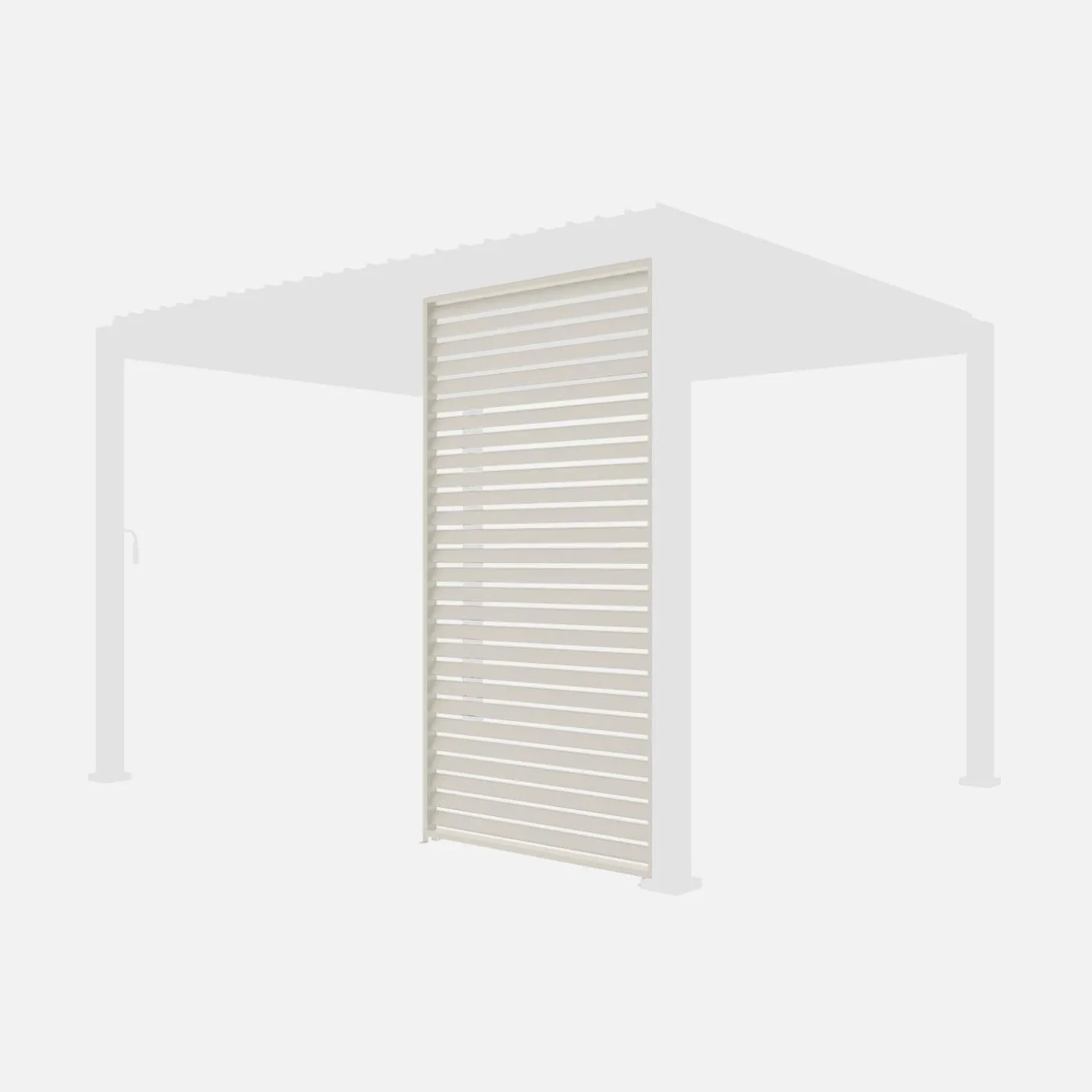 Persianas de alumínio horizontais 1.3m para pérgola bioclimática