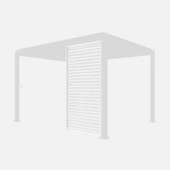 Persianas de alumínio horizontais 1.3m para pérgola bioclimática
