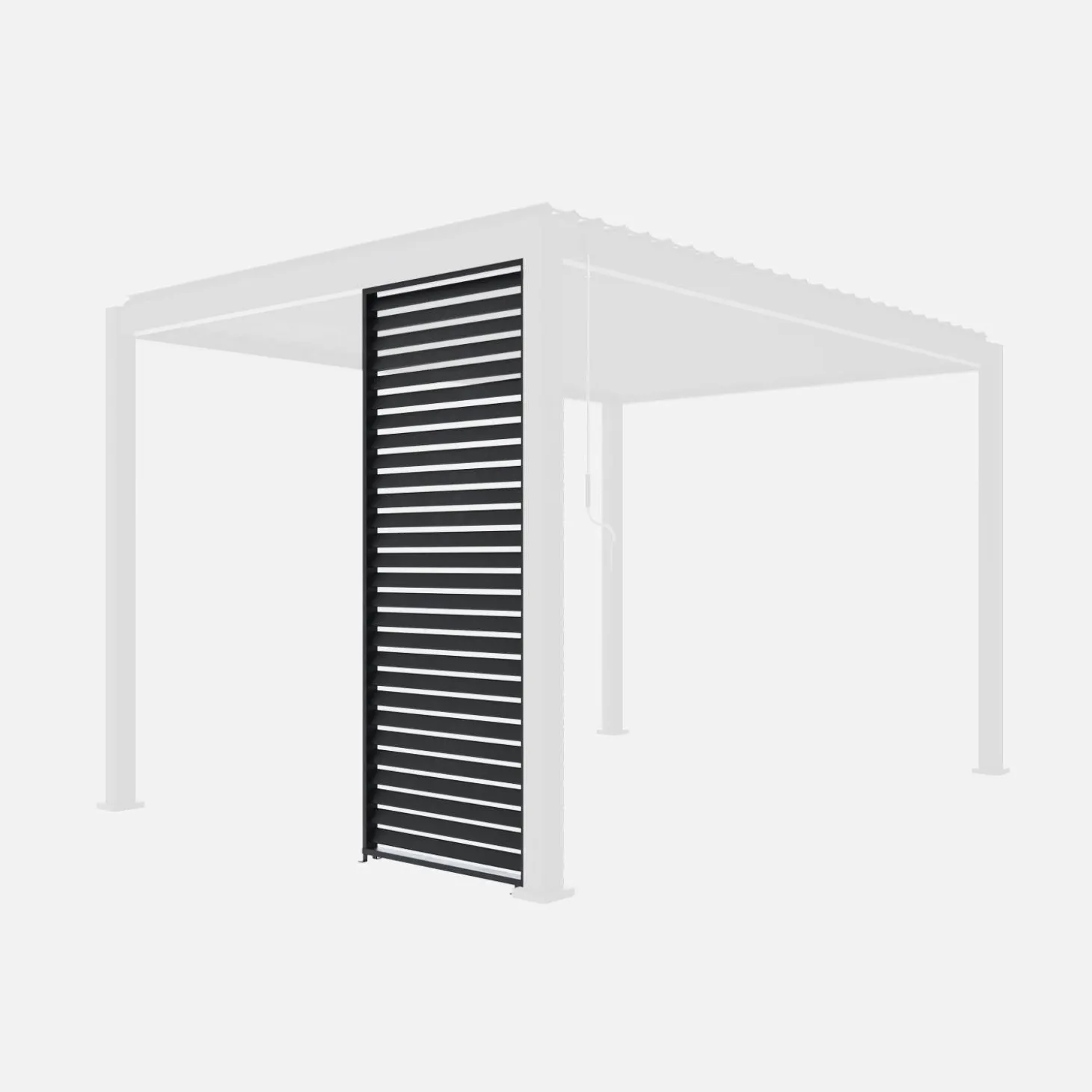 Persianas de alumínio para pérgola, 1m
