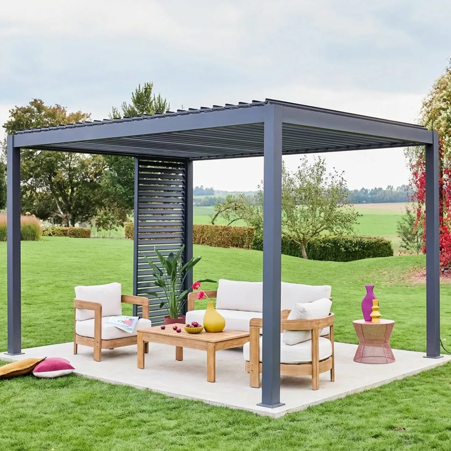 Persianas de alumínio para pérgola, 1m